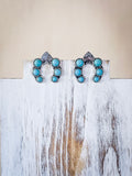 Etta Spade Stud Earring - Turquoise - Western Jewelry - Faux Turquoise - Bronco Western Supply Co.