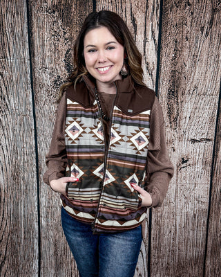 Sundown Reversible Aztec Vest by Lucky & Blessed