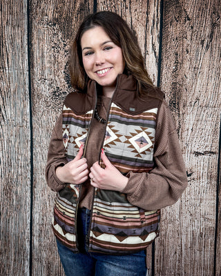 Sundown Reversible Aztec Vest by Lucky & Blessed