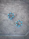 Boone Stud Earring - Turquoise - Western Jewelry - Faux Turquoise - Bronco Western Supply Co.
