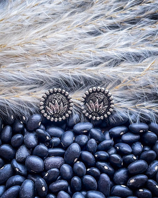 Eliza Flower Stud Earrings - Silver - Western Jewelry - Bronco Western Supply Co.