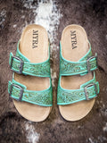 Myra Bag - Verdent Ranges - Hand Tooled - Sandals - Western Footwear - Bronco Western Supply Co.