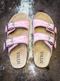 Myra Bag - Blossom Glimmer Hand Tooled Sandals