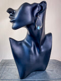 Lasso Teardrop Earring - Silver - Western Jewelry - Faux Turquoise - Bronco Western Supply Co.