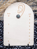 Jamie Stud Earring Set - Silver - Faux Turquoise Earrings - Bronco Western Supply Co.