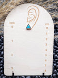 Jamie Stud Earring Set - Silver - Faux Turquoise Earrings - Bronco Western Supply Co.