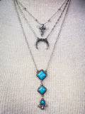 Kaylee Layered Necklace - Silver - Western Jewelry - Bronco Western Supply Co.