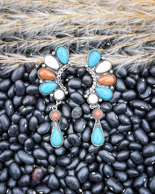 Marlette Multi-Stone Drop Earrings