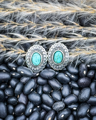 Elmora Turquoise Stud Earrings