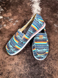 Danica - Twisted X - Hooey - Slip On Shoe - Blue Geo Landscape - Casual - Bronco Western Supply Co.