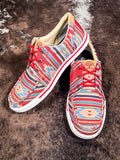 Maria - Twisted X - Hooey - Loper - Lace Up Shoe - Fiesta Aztec - Bronco Western Supply Co.