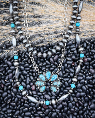 Sagebrook Layered Squash Blossom Necklace