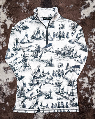 Spirit of the Plains Quarter Zip Pullover by Sterling Kreek