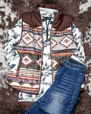 Spirit of the Plains Quarter Zip Pullover by Sterling Kreek