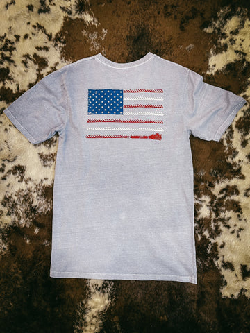 Hooey "Liberty Roper" Denim Crew Neck Short Sleeve
