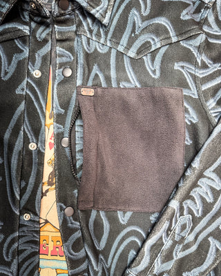 Hollis Boot Stitch Fleece Shacket by Lucky & Blessed