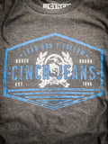 Cinch Men's Classic Logo Tee- Black Heather