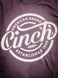 Cinch Men's Brand Tee- Brown