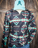 Cabin Fever Pullover displayed and styled on mannequin.