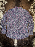 Women's Cinch ArenaFlex Navy Paisley Button-Up Shirt