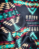 Close up of Cabin Fever Pullover.