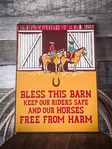 Wall Sign- Bless This Barn