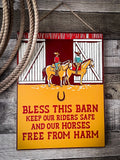 Wall Sign- Bless This Barn
