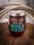 Wine Tumbler - Wine & Horses