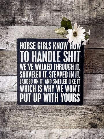 Box Sign - Horse Girls