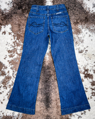 Dark Wide Leg Trouser Jeans by Cowgirl Tuff