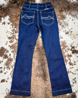 Class Act in Silver Bootcut Jeans by Cowgirl Tuff