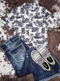 Rodeo Road - Short Sleeve - Mesh Top - Western Fashion - Bronco Western Supply Co.