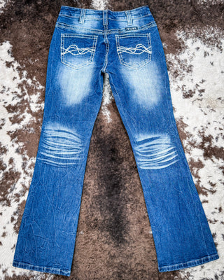 Original Shattered Bootcut Jeans by Cowgirl Tuff