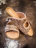 Berry Sandal in Light Tan - Very G - Western Sandal - Footwear - Bronco Western Supply Co.