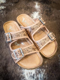 Berry Sandal in Light Tan - Very G - Western Sandal - Footwear - Bronco Western Supply Co.