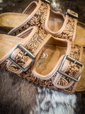 Berry Sandal in Light Tan - Very G - Western Sandal - Footwear - Bronco Western Supply Co.