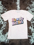 Howdy Bitches Graphic Tee - Light Pink - Western Tee - Apparel- Bronco Western Supply Co.