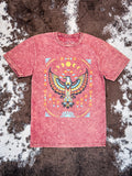 Southwestern Eagle Graphic Tee - Wine - Western Tee - Apparel - Bronco Western Supply Co.