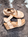 Devon in Light Tan - Wedge - Very G - Footwear - Western Heels - Bronco Western Supply Co.