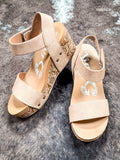Devon in Light Tan - Wedge - Very G - Footwear - Western Heels - Bronco Western Supply Co.