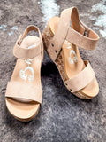 Devon in Light Tan - Wedge - Very G - Footwear - Western Heels - Bronco Western Supply Co.