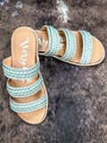 Alba Sandal in Teal - Very G - Western Sandal - Footwear - Boho Sandal - Bronco Western Supply Co.