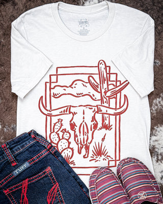Desert Hollow Graphic Tee in Natural