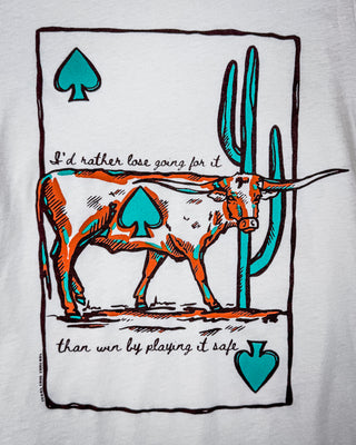 High Stakes Steer Graphic Tee in Cream