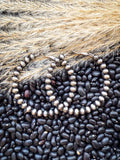 Marcy Navajo Style Pearl Hoop Earrings