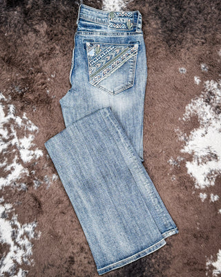 Cactus Canyon Women's Easy Fit Boot Cut Jeans by Grace in LA