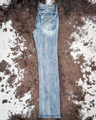 Cactus Canyon Women's Easy Fit Boot Cut Jeans by Grace in LA