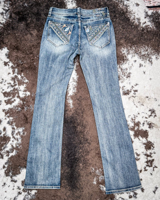 Cactus Canyon Women's Easy Fit Boot Cut Jeans by Grace in LA