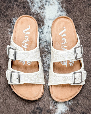 Berry Sandal in Cream by Very G