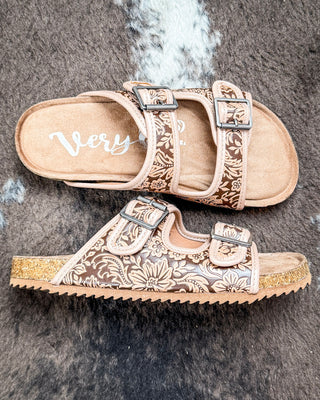 Berry Sandal in Light Tan by Very G